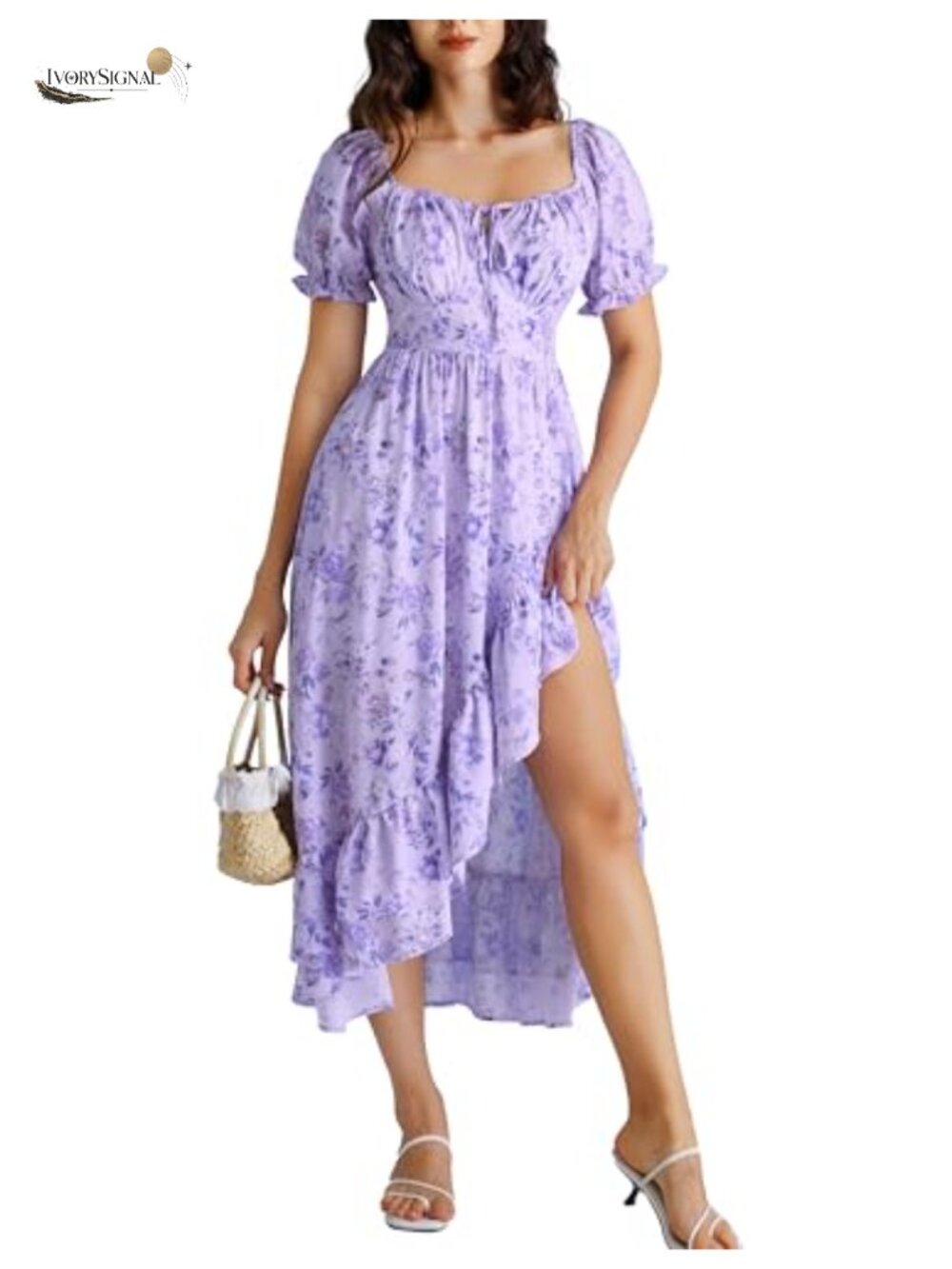 Floral Corset Maxi Dress Off Shoulder Chiffon Wedding Guest Sundress